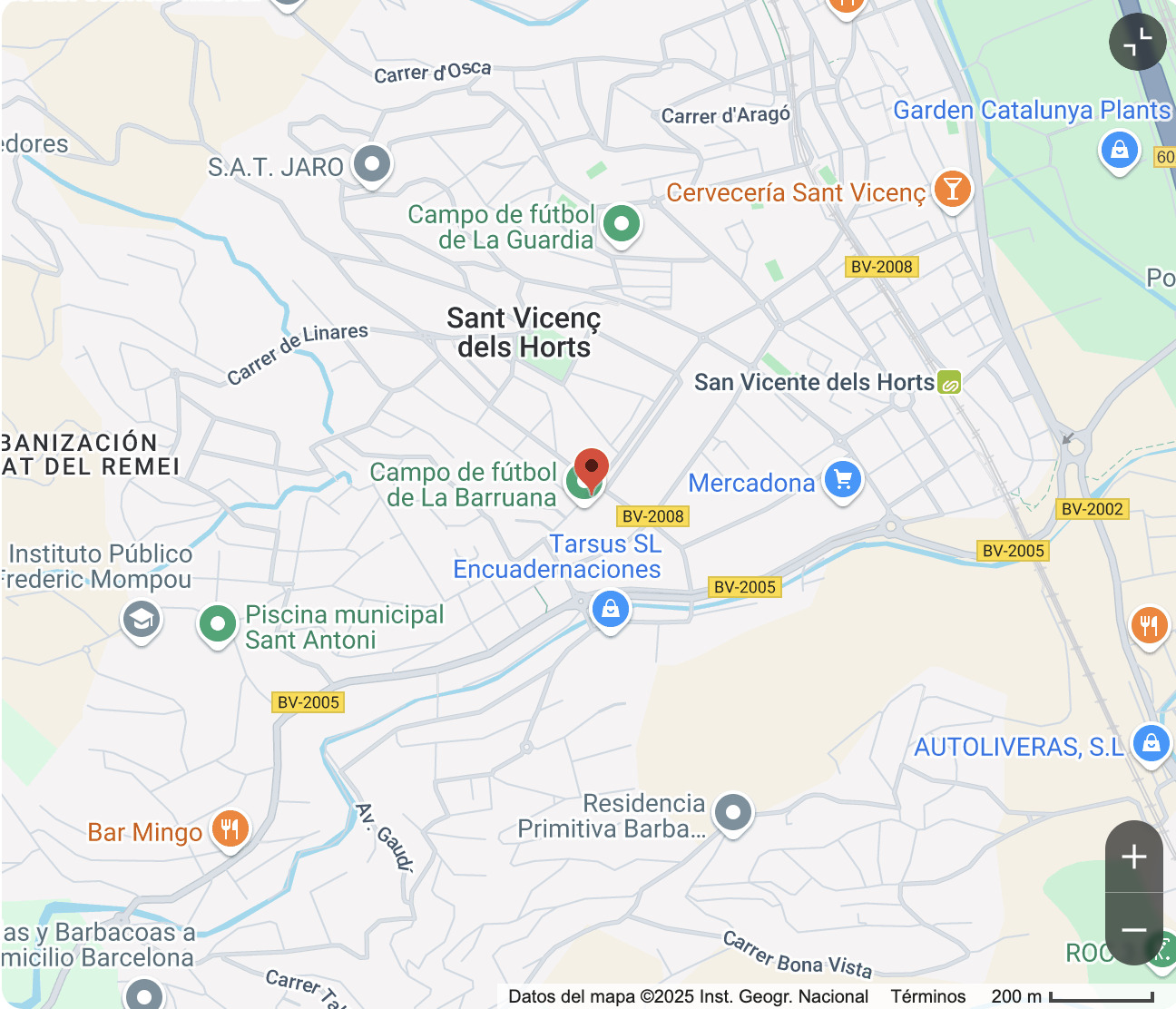 Mapa Oficina Sant Vicenç dels Horts